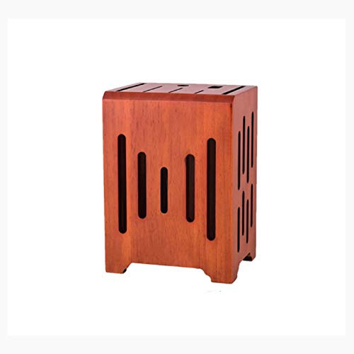 Porte-Couteau en Bois de Palissandre Bloc de Couteaux de Cuisine Mural en Bambou Chef Universel en céramique Santoku Porte-Couteau Organisateur de Support (C)