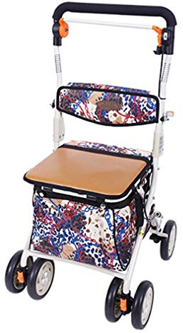 Andador Con Ruedas Plegable Movilidad Andador Con Ruedas Portátil, Andador Con Ruedas De Postura Vertical Espacio Grande, Aluminio Súper Liviano, Ayudas Para Caminar Con Rueda Motriz Con 4 Ruedas