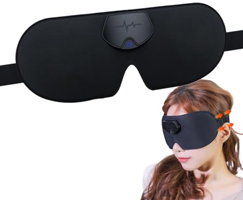 Kopfmassagegerät Schlaf, Kopfmassagegerät mit Gesichtsteil zum Schlafen, Augenpflegegerät zur Augenlinderung, Bequeme tragbare Gesichtsmaske zur Linderung, Augenpflegegerät für Komfort, intelligentes