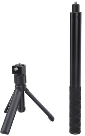 Perche à Selfie, Trépied pour Caméra d'action, Perche à Selfie Professionnelle, Extensible, Poignée Confortable, Portable, Installation Facile pour Accessoires de Caméra