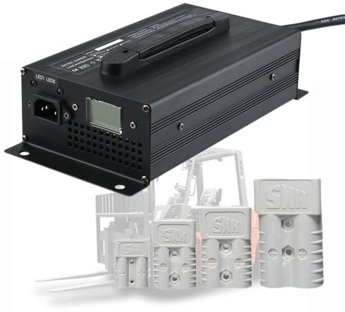 WLEJSL Chargeur Batterie Plomb Intelligent 48 V 20 a pour Chariot Élévateur avec Prise Anderson 50 A/120 A/175 A/350 a pour Voiture Électrique, Chariot Élévateur,350A