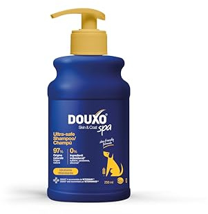 DOUXO® Skin & Coat SPA - Champú de Avena ultrasuave para Perros, 250 ml, Limpia e hidrata profundamente la Piel, Mejora el Pelo, lo Deja Suave y Radiante, fórmula respetuosa con la Piel