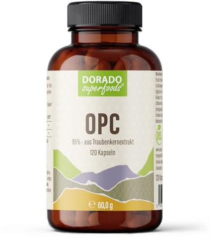 OPC 95% Traubenkern Extrakt Kapseln - 120 x Stück | hochkonzentriert - für 4 Monate | ohne Zusätze