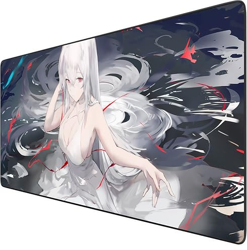 ZGFortune With its non-slip base, water-resistant surface, and reinforced stitched edges, the Arknights Gaming Anime Mouse Pad is the perfect choice for fans and gamers. (XL)