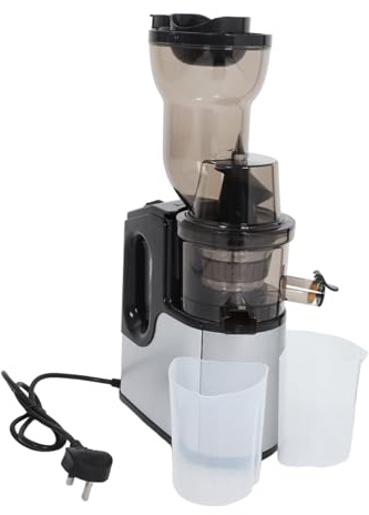 TOPBATHY Cold Press Juicer Machine Masticating Slow Juicer for Fruits Vegetables Automatic Juice Extractor Wide Feed Chute