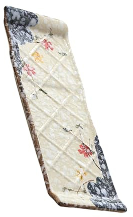 TOYANDONA Plato de Sushi de Cerámica Estilo Japonés para Restaurantes y Fiestas Obsequios Diseño Delicado y Función para Almacenar Comida