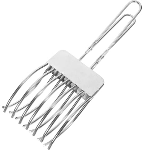 SAFIGLE Pinza in Acciaio Inossidabile per Affettare Roast Beef e Pane, Utensile da Cucina Resistente Impugnatura Ergonomica, per Barbecue e Preparazioni di Arrosti e Panetteria