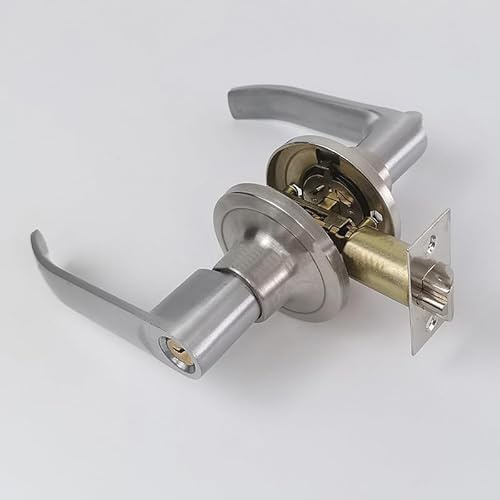 Yinhing Dörrhandtagslåssats Premium Aluminiumlegeringslås med Komplett Uppsättning Inklusive Nycklar Idealisk för 25 45 Mm badrums- och Hushållsdörrtjocklek (25-45 mm dörrtjocklek)