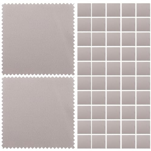 Healeved Chiffons de Nettoyage et Polissage pour Bijoux Argenté 8x8 Cm Gris 10 Pièces Réutilisables Chiffon à Polir L'argenté Lingettes Entretien Bijoux Antioxydantes