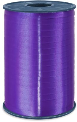 PRÄSENT C.E. PATTBERG Geschenkband violett, 500 Meter Ringelband 5 mm zum Basteln, Dekorieren & Verpacken von Geschenken zu jedem Anlass