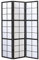Homestyle4u 3 pan diviseur de pièce écran Pliant - Bois partition Shoji en Riz Noir Blanc