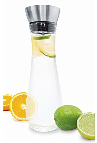 Vin Bouquet FIA 128 - Jarra de Cristal 1 Litro, Tapon Acero Inoxidable