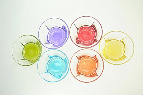 LOT DE 6 COUPES GLACE TRUVA COULEURS ASSORTIES