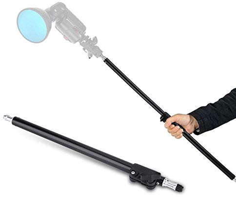 VBESTLIFE Supporto di Estensione per Fotocamera, Asta Prolunga Regolabile per Fotografia Studio 45-74cm Vite da 3/8 1/4 a Doppio Uso Bastone per Asta Porta Microfono Leggera