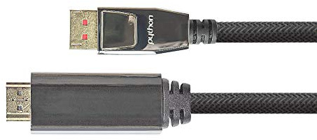 Python Series PREMIUM DisplayPort 1.4 a HDMI 2.0. 2 m Negro