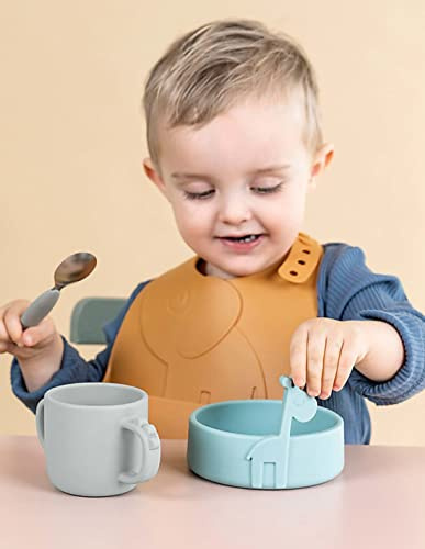 Done by Deer Kom Silikon Kinderschüssel Blau Casual, Modern 275 Milliliter
