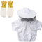 AUCYV Imker-Schutzanzug für Kinder, Imker-Jacke, Überzieh-Jacke, Imker-Schleier, Ausrüstung Anzug mit Hut, Handschuhen, Ausrüstung für Kinder