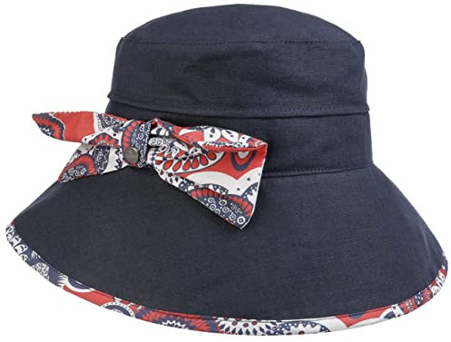 LIERYS Meralia Schlapphut Dunkelblauer Stoffhut Sonnenhut Made in Italy Leinen-Baumwollmix Damen Frühjahr Sommer dunkelblau One Size