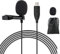 Fyvadio Micrófono USB, 2M Micrófono Lavalier USB Plug & Play Omnidireccional Condensador Solapa Camisa Cuello Clip de Micrófono para PC, Ordenador, Mac, Youtube, Skype, grabación, podcasting, Gaming
