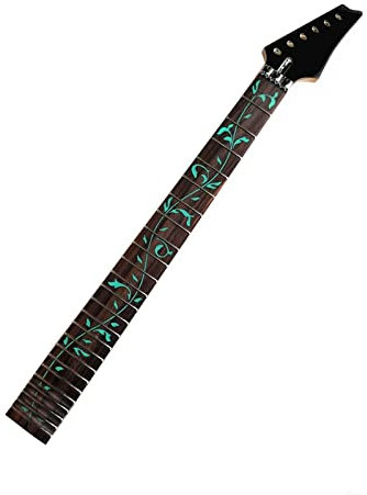 gitarrenhals 24 Bünde Ahorn E-Gitarrenhals Palisander Griffbrett Gitarrenzubehör Teile