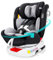 LETTAS 360 Rotation Baby Car Seat with Isofix Group 0+1/2/3 (0-36 kg, 0-12 Years) Maximum Recline 165° for Rear Facing, SIPS