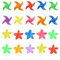 Fadcaer 20 PCS Plastic Solid Color Pinwheel, Multicoloured Wind Spinners for Garden, Lawn Garden DIY Windmill, Windmills for Garden, Wind Spinner Set for Garden Lawn Decor, Fun Carnival Party Decor