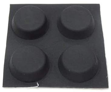 Supporto universale per computer portatile/computer, 4 pezzi, in silicone antiscivolo, stabile, piedini ventilati ultra compatti
