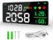 Decibel Sound Meter LED Screen Brightness Adjustment 30-130dBA Sound Level Meter Range 4-in-1 Noise, Time, Temperature and Humidity Suitable for Home, Office, etc