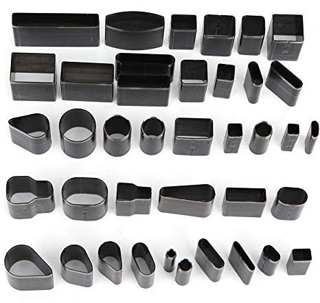 Generic Herramienta de Perforación de Agujeros de Cuero, Herramienta de Perforación de Cuero 39pcs Cortador de Agujeros Huecos Reta de Cinturón de de de Oval