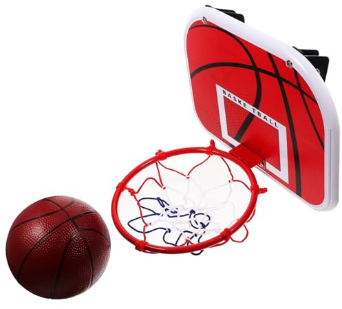 QUMIIRITY Basketballkorb zum Aufhängen Kleiner Indoor Outdoor Basketballrahmen Einfach zu Montieren Platzsparend Fördert Koordination und Spaß Beim