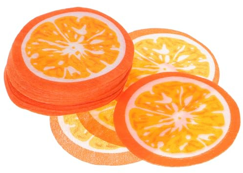 Gatuida Mascarillas Faciales de Papel Diseño de Naranja 50 Unidades Discos Redondos Absorbentes para Rostro y Cuello Ideales para Cuidado Piel y Spa en Casa