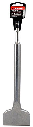 DEKTON DT80157 3 SDS Plus Scalpello Offset, Nero/Rosso