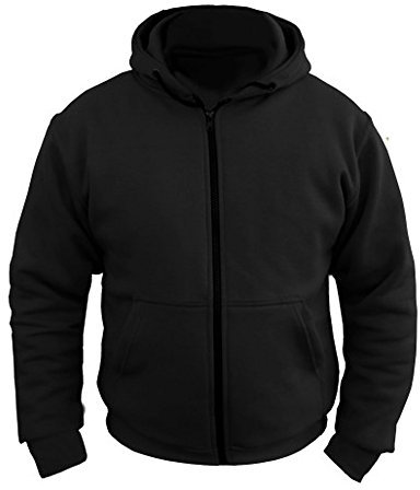 Bikers Gear Australia Giacca moto per donna con cappuccio interamente foderate Dupont Kevlar - - fibre elastolefina - CE-protezioni nero 34