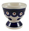 Polish Pottery Boleslawiec Egg Cup, in POLKA pattern