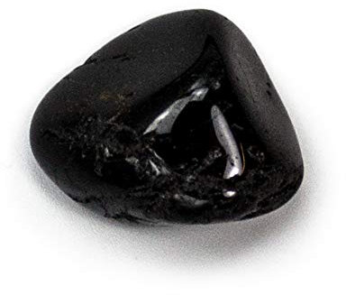 ZÜSSI Schwarzer Turmalin Trommelstein Shadowy - Schwarzer Edelstein Handschmeichler | Chakra-Stein | Glücksbringer