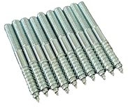 HKB® Stockschrauben M 5 x 50mm, Stahl verzinkt, 10 Stück