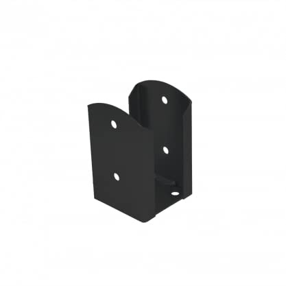 Mark Aufschraubhülse Schwarz Pfostenträger Pfostenschuh Bodenplatte Hülse für Pfosten verzink (PSPW90C - 91x150x2,0 mm)