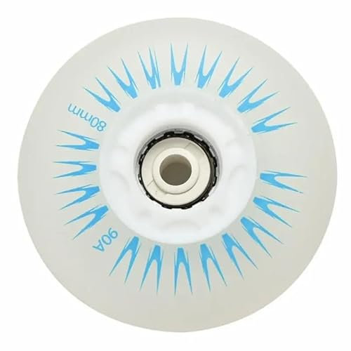 Inline Skate räder Flash-Rad 80mm for Inline-Skates 90a for Erwachsene Kinder Rollenräder Roller Skateboard (Color : Blue 4pcs)
