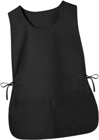 VINTORKY Arbeitsschürze für Friseure aus Polyester Schwarz Heavy Duty und Leicht zu Reinigen für Küche und Familiengebrauch