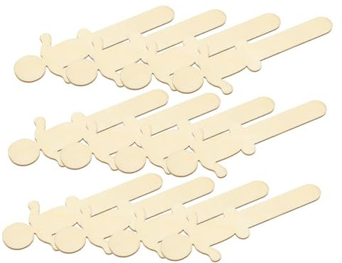 SEWACC 100stücke Holzscheiben in Menschenform Zum Basteln Unfertige Holzausschnitte Für Diy-projekte Holzhandwerk Mit Glatte Oberfläche Und Gratfrei Für Feiertags Oder