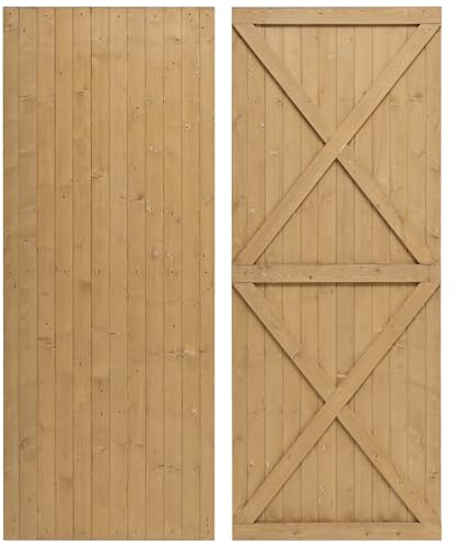 DKIEI Wooden Garden Gate, 183x79 cm Wooden Gate for Garden