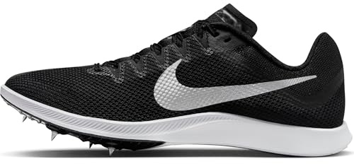 Nike Herren Zoom Rival Distance Track & Field Langstrecken-Spikes, Schwarz/Schwarz/Metallic Silver, 42.5 EU