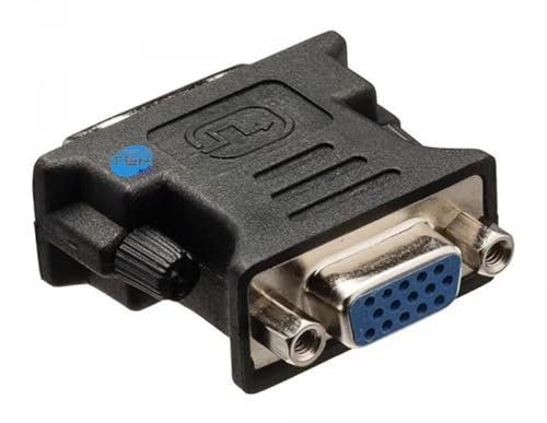 SIMPLETEK - Adapter Konverter schwarz DVI auf VGA DVI-A 12+5 Pin Male VGA Female