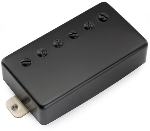 Musiclily Pro LP-CBLA Alnico 5 Micro Humbucker Couvert Manche 7,6K Noir | pour Guitare électrique LP Style