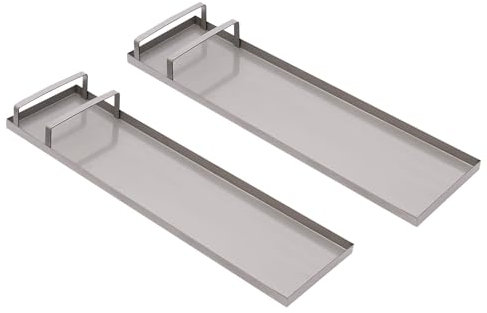 panfudongk Ginocchiera in acciaio inox per lavori in calcestruzzo, giardinaggio, capacità di carico 50 kg per pezzo con toe staffa, superficie antiscivolo, facile da pulire (28 pollici)