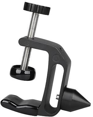 Booso Abrazadera de Soporte Lateral de Mesa de Clarinete Ajustable Soporte de Montaje de Escritorio para Pulido de Corcho de Clarinete