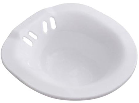 EXHUMKY Sitzbad Aus Kunststoff Faltbar Geruchsneutral Kurviges Design Hygienisches Becken Für Toilettensitz Wochenbettpflege Für Schwangere Und Senioren