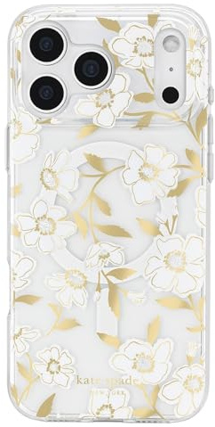 Kate Spade New York iPhone 17 Pro Max Case - Compatible with MagSafe - Designer Phone Case - Sunshine Floral Gems