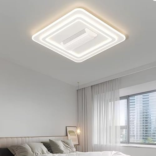 BAOJUHUIKANG Ventilateur Lumineux LED sans pales pour Chambre à Coucher et Salon, lumière 3000K-6500K dimmable pour Couloir, allée, Balcon, Lampes murales contemporaines