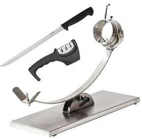 CUPERINOX - Support à jambon professionnel en acier inoxydable | Système pivotant et tête pivotante | Stabilité, coupe ergonomique et nettoyage facile | Convient pour les jambons et palettes | Elite